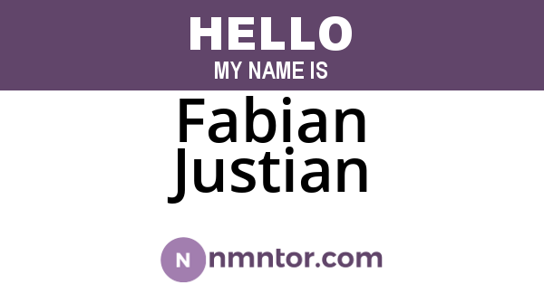 Fabian Justian