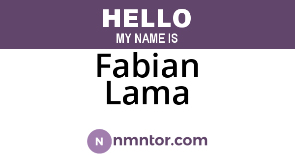 Fabian Lama