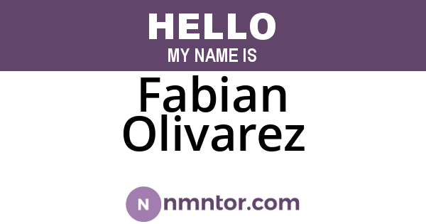 Fabian Olivarez