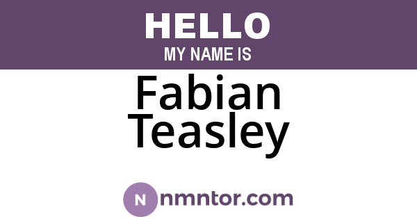 Fabian Teasley