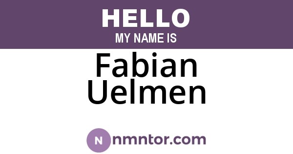 Fabian Uelmen