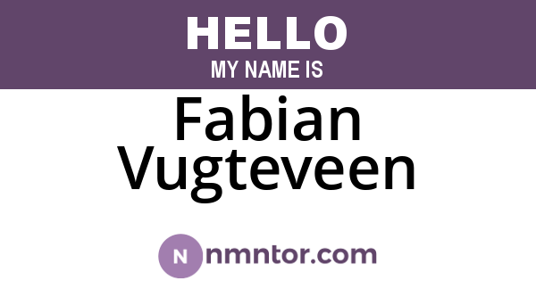 Fabian Vugteveen