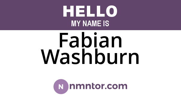 Fabian Washburn