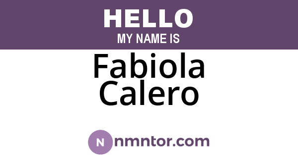 Fabiola Calero