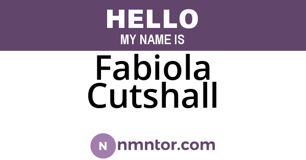 Fabiola Cutshall