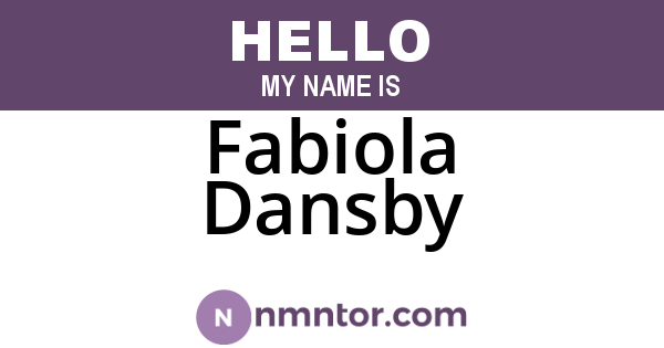Fabiola Dansby