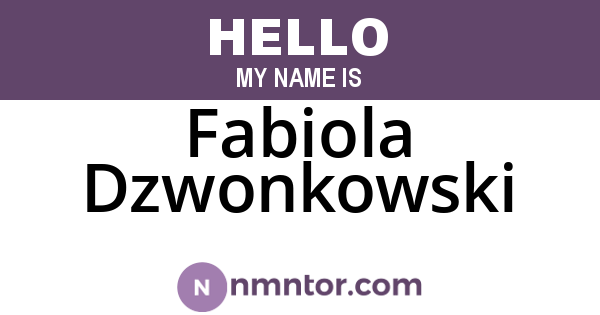 Fabiola Dzwonkowski