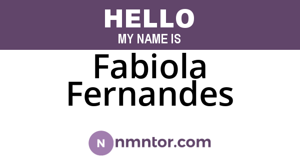 Fabiola Fernandes