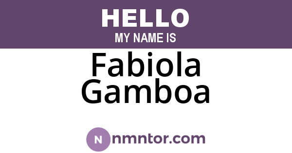 Fabiola Gamboa