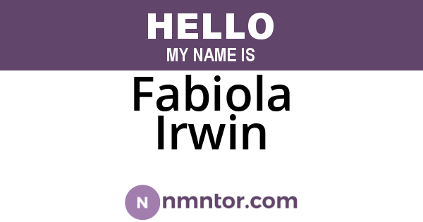 Fabiola Irwin