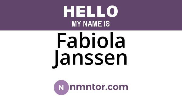 Fabiola Janssen