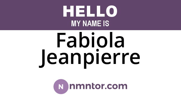 Fabiola Jeanpierre