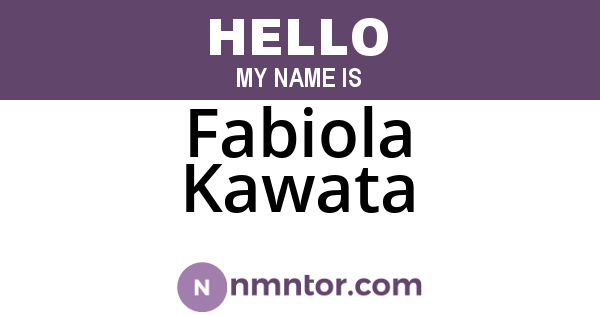Fabiola Kawata