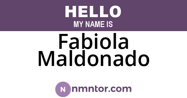Fabiola Maldonado