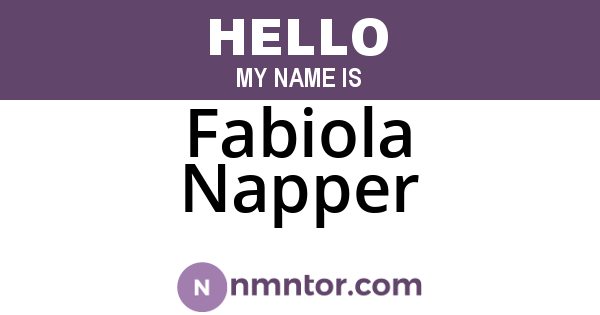 Fabiola Napper
