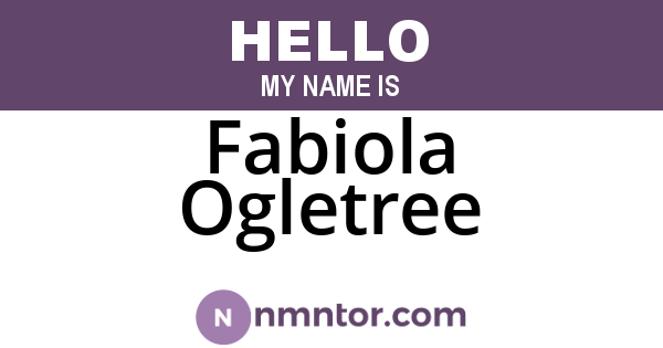 Fabiola Ogletree