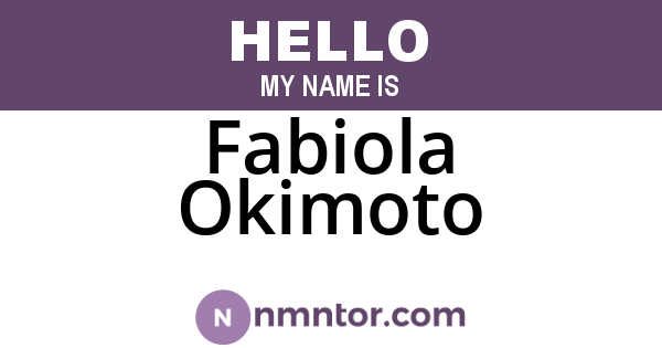 Fabiola Okimoto