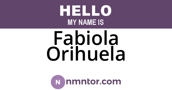 Fabiola Orihuela