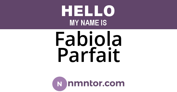 Fabiola Parfait