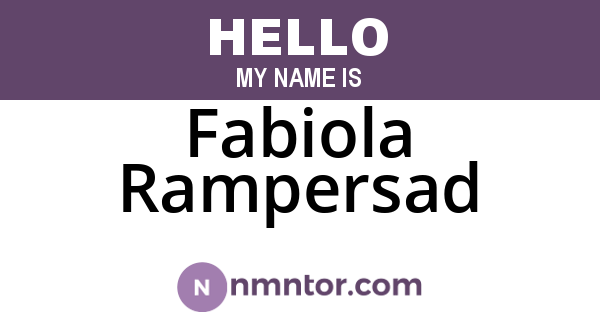 Fabiola Rampersad
