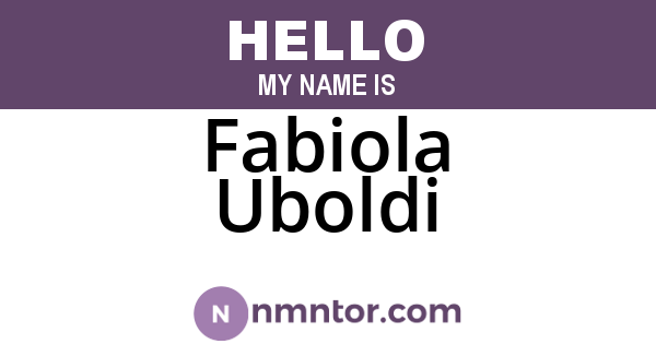 Fabiola Uboldi