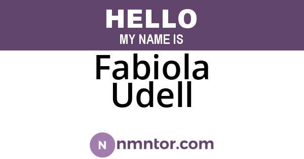 Fabiola Udell