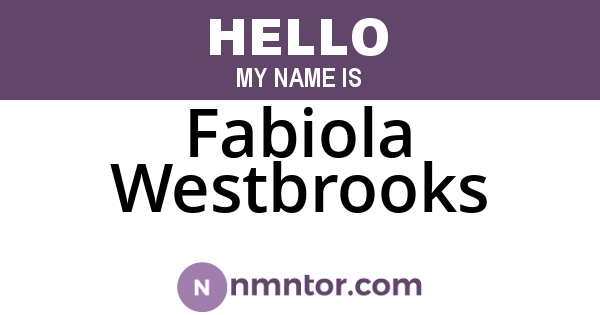 Fabiola Westbrooks