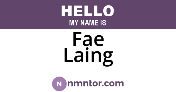 Fae Laing