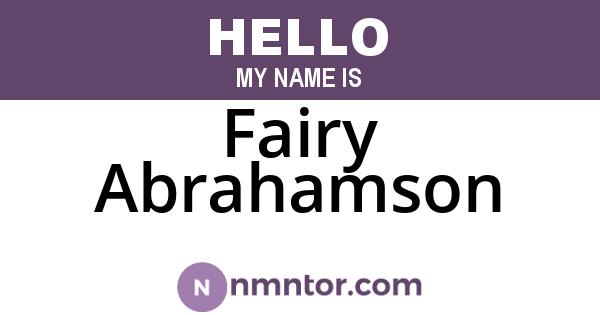 Fairy Abrahamson