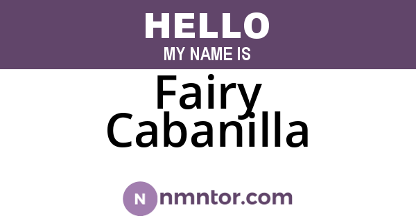 Fairy Cabanilla