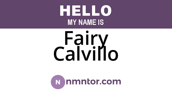 Fairy Calvillo