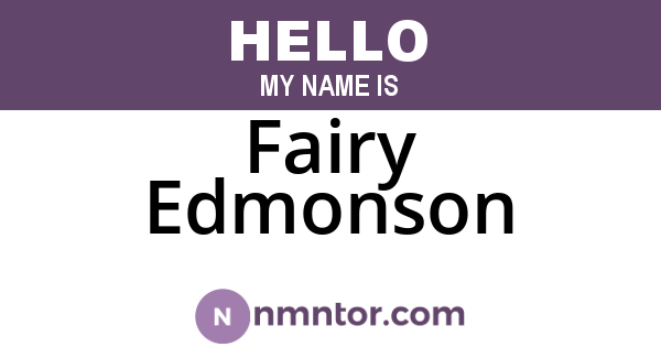 Fairy Edmonson