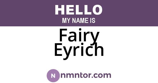 Fairy Eyrich