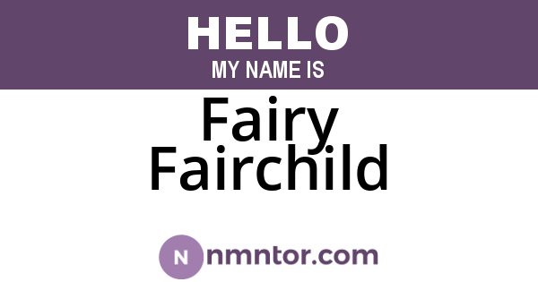 Fairy Fairchild