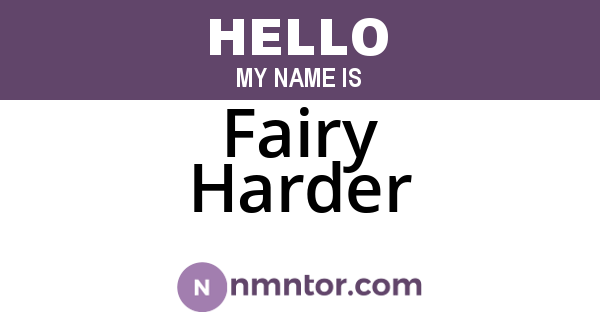 Fairy Harder