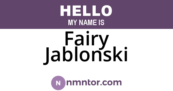 Fairy Jablonski