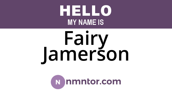 Fairy Jamerson