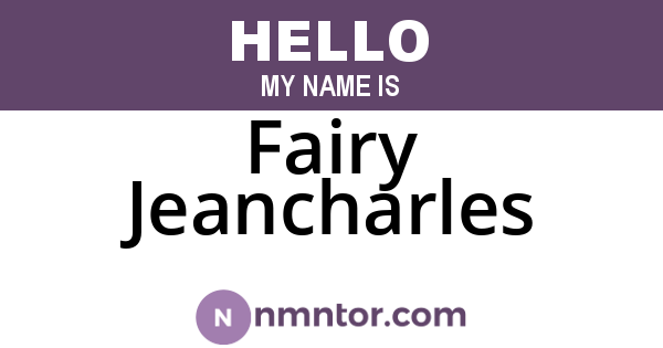 Fairy Jeancharles