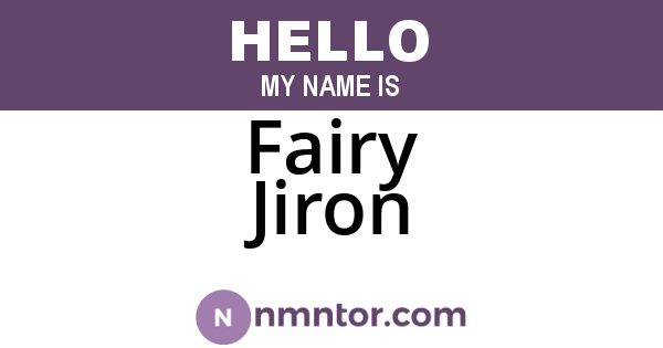 Fairy Jiron
