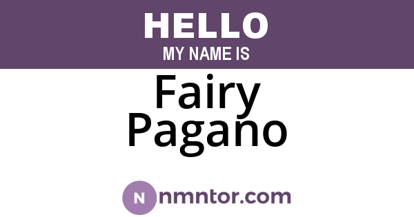 Fairy Pagano