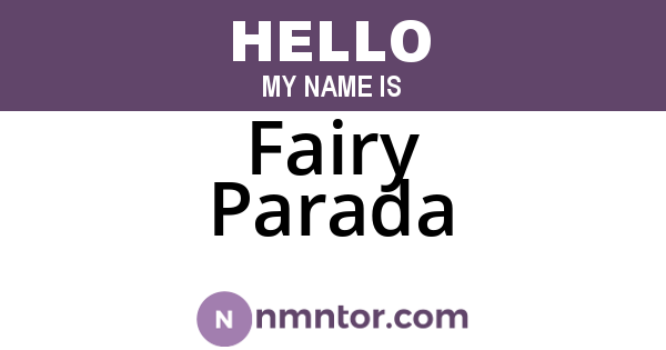 Fairy Parada