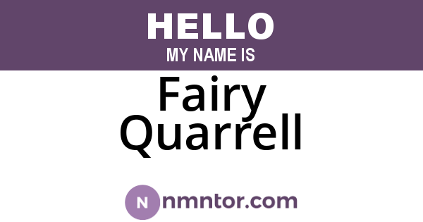 Fairy Quarrell