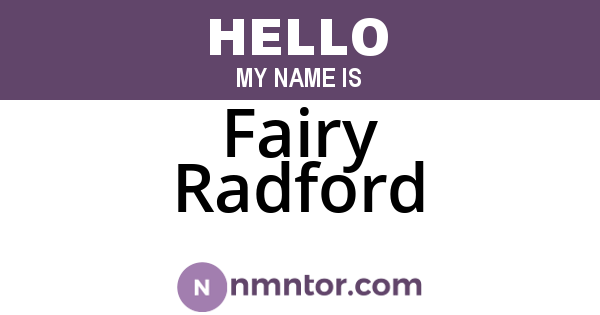 Fairy Radford