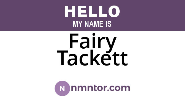 Fairy Tackett