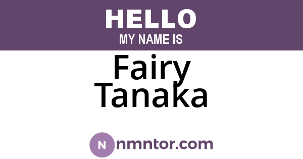 Fairy Tanaka