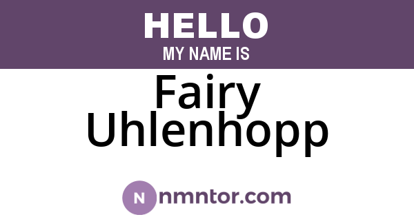 Fairy Uhlenhopp