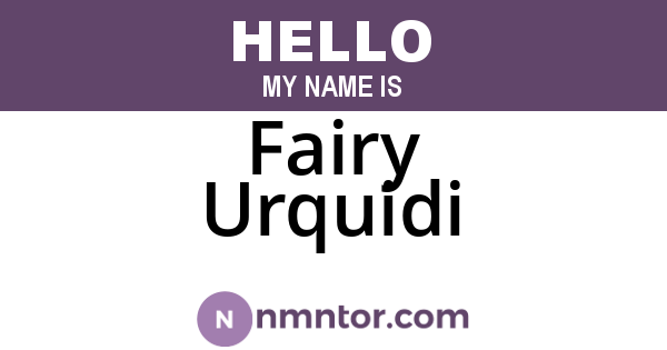 Fairy Urquidi