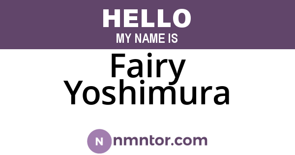Fairy Yoshimura