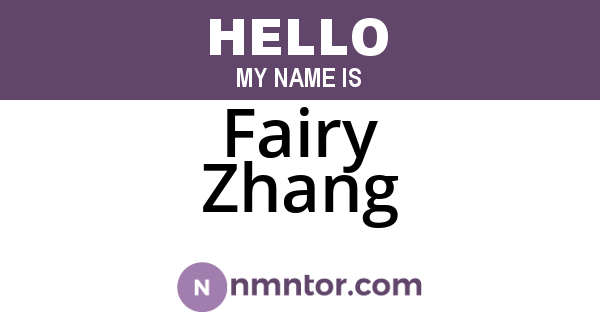 Fairy Zhang