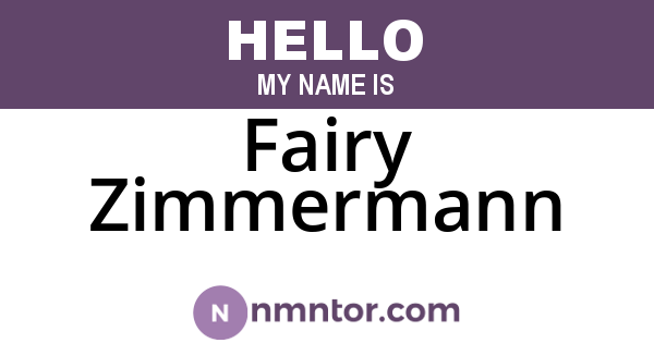 Fairy Zimmermann